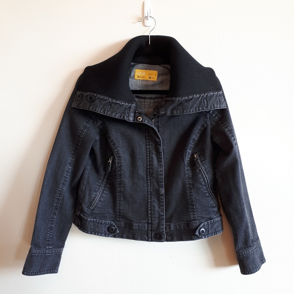Lolë cropped jean jacket